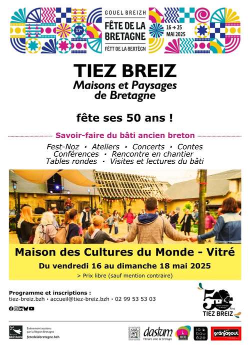 Fest-Noz dans le cadre des 50 ans de Tiez Breiz - Samedi 17 mai 2025
