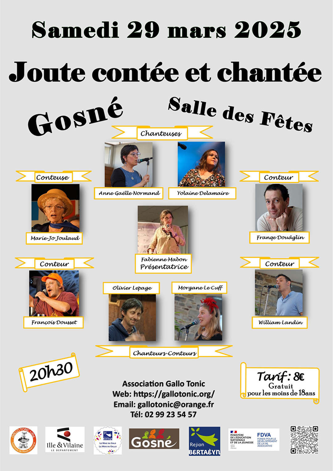 Joute contée et chantée - Samedi 29 mars 2025
