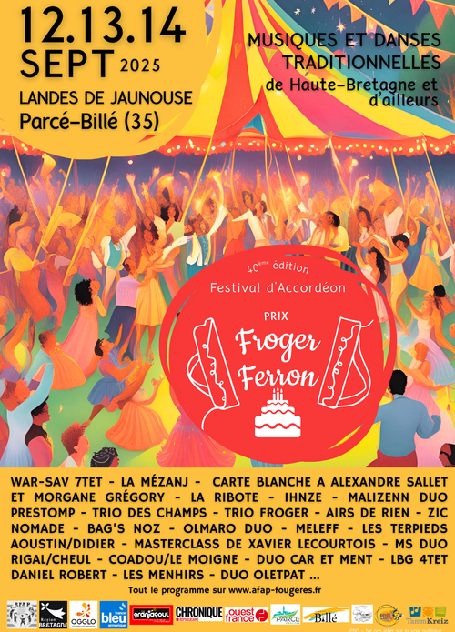 Edition anniversaire - Prix Froger-Ferron - 12, 13 & 14 septembre 2025