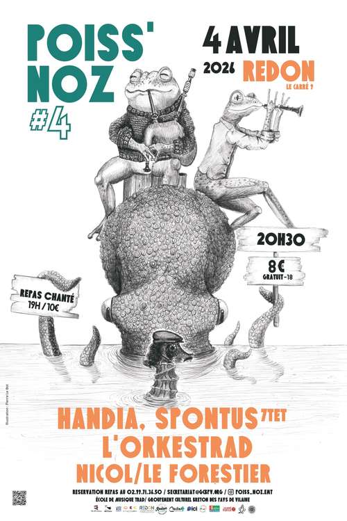 Stages dans le cadre du Poiss'Noz #4  - Samedi 4 avril 2026