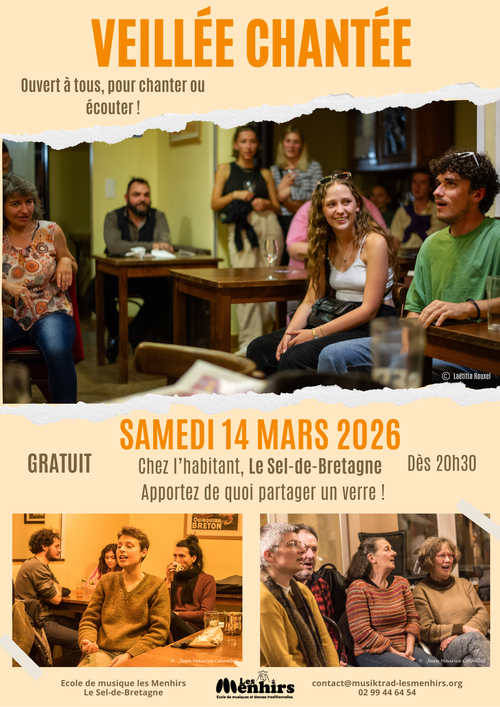 Stages de chant traditionnel et veillées à l'école de musique Les Menhirs