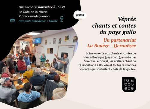 Véprée chants et contes du pays gallo le dimanche 8 novembre 2026